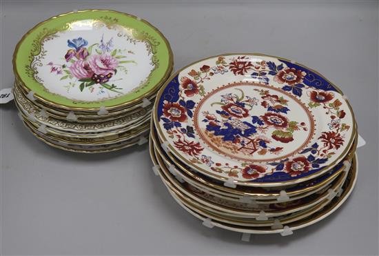 Two sets of eight limited edition decorative wall plates,